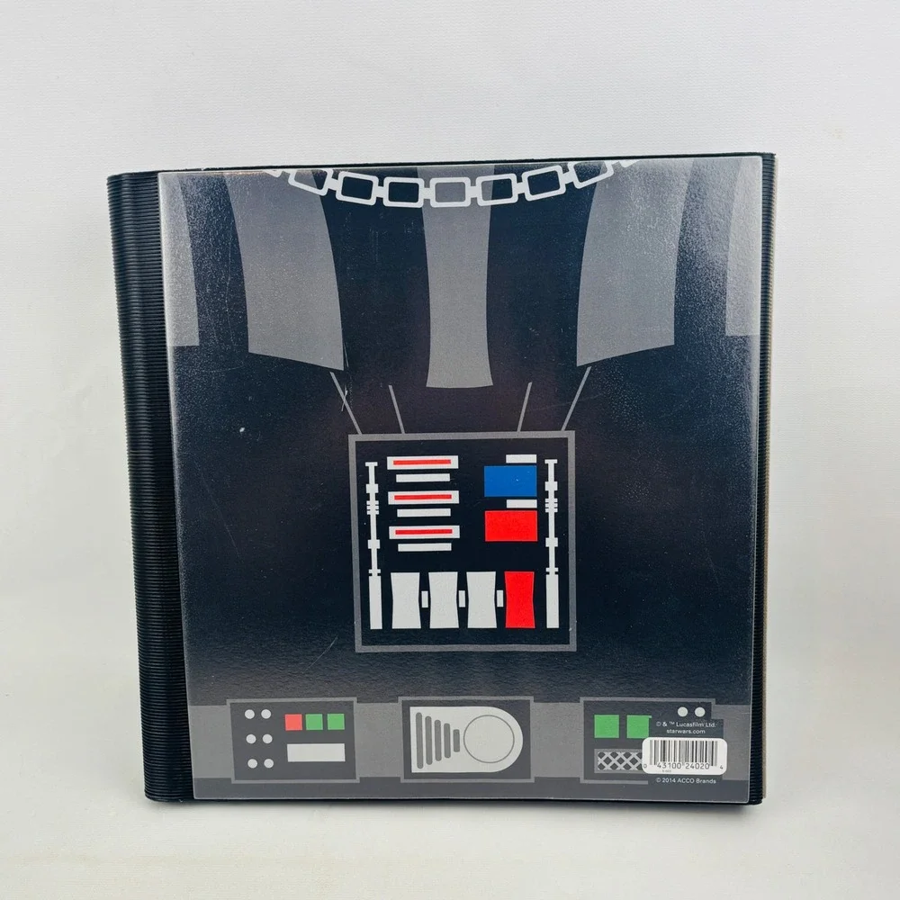 Mead Star Wars Darth Vader Trapper Keeper Black 3 Ring Binder 2014 X-603